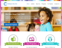Tablet Screenshot of childspacedaycare.com